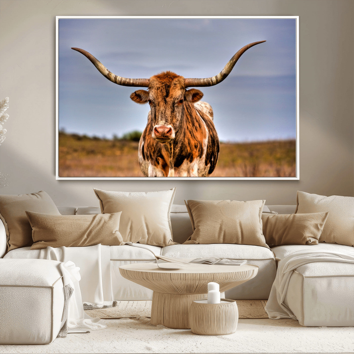 MGV-FC-36X24 - Texas Longhorn Wall Art Print