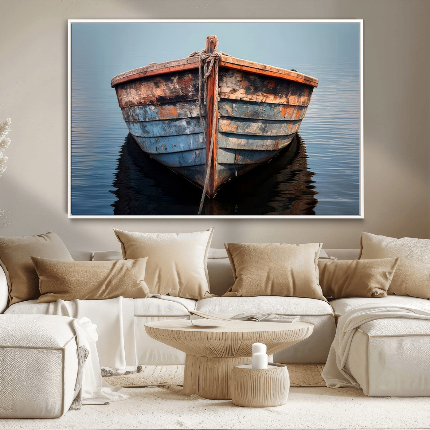 MGV-FC-36X24 - Stunning Vintage Boat Canvas Print | Nautical Wall