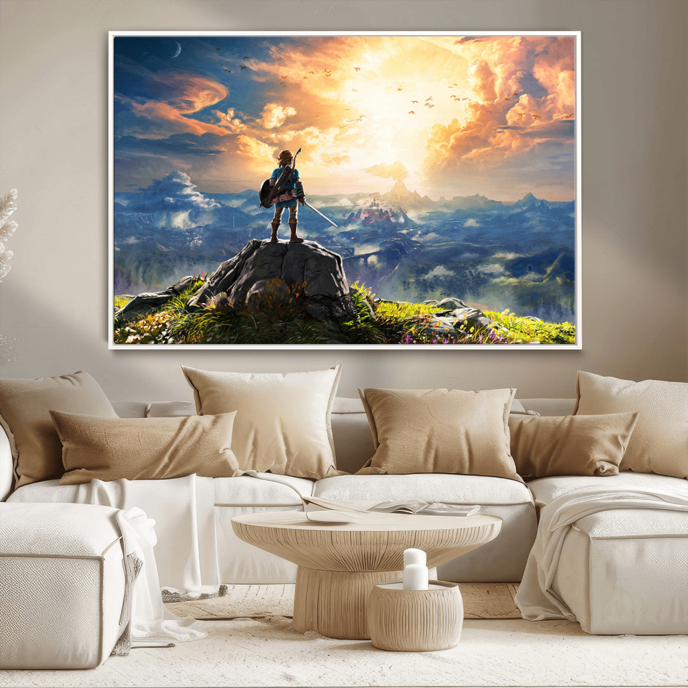 MGV-FC-36X24 - Legend of Zelda Breath of the Wild Game Wall Art Canvas, Legend of Zelda Canvas Print