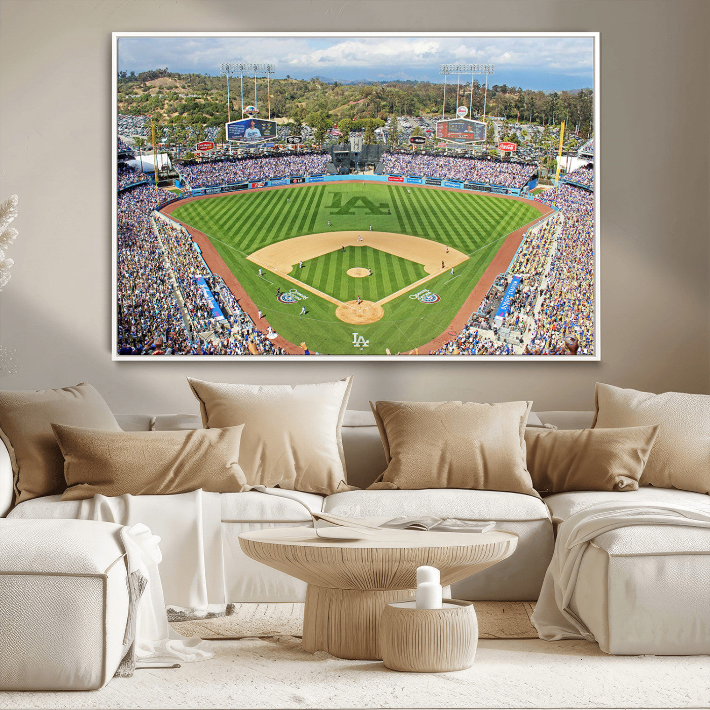 MGV-FC-36X24 - Citi Field Wall Art Print | 3-Panel New York Mets Baseball Stadium Canvas Print | Framed Sports Decor for Living Room, Man Cave, or Office
