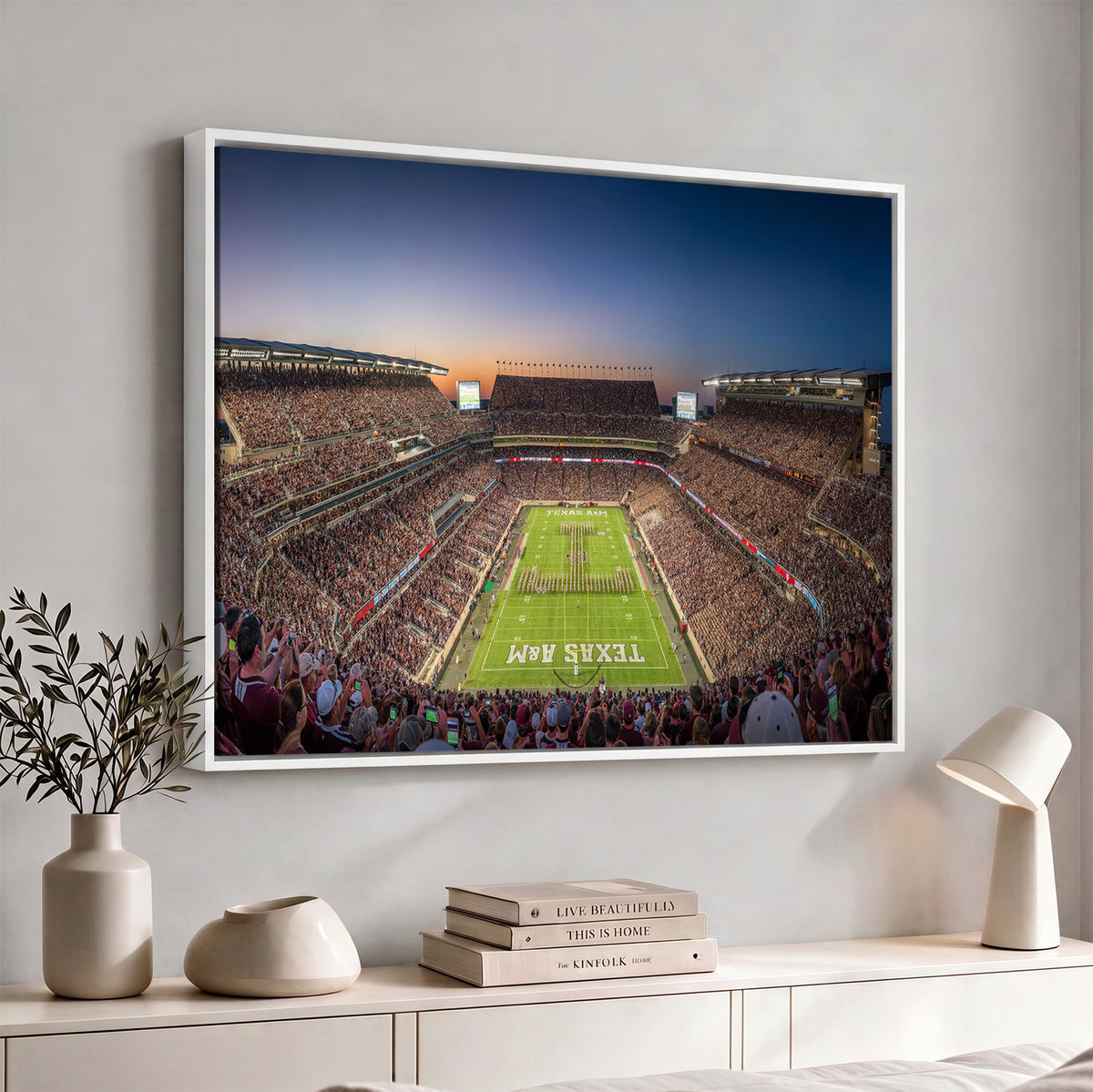 17421-MGV-CV-36X24 - Kyle Field Wall Art Print | Large Texas A&M Aggies Football Canvas Print for Sports Enthusiasts |