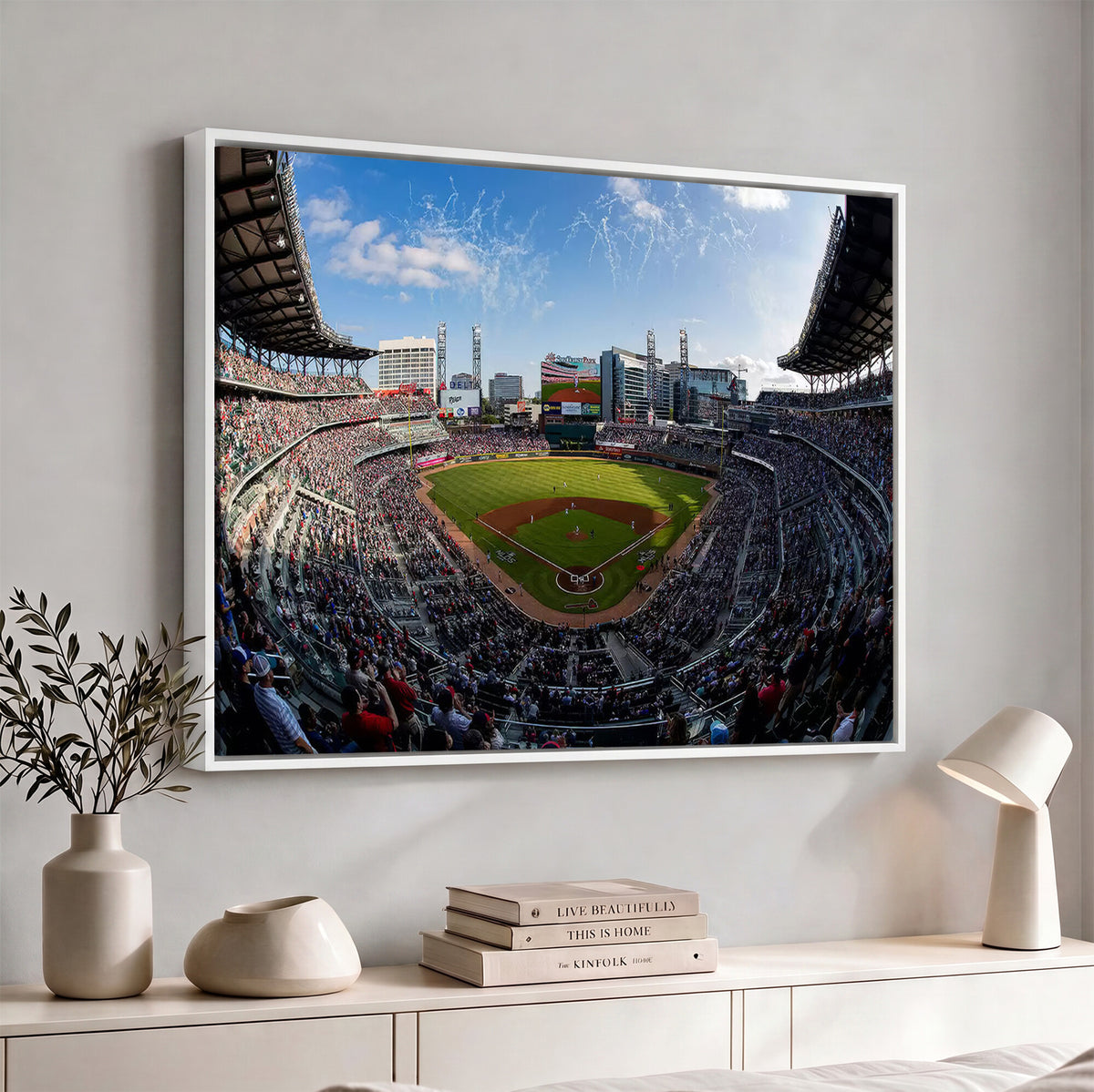 78608-MGV-CV-36X24 - Truist Park Stadium Canvas Wall Art, Atlanta Braves Game Day Decor