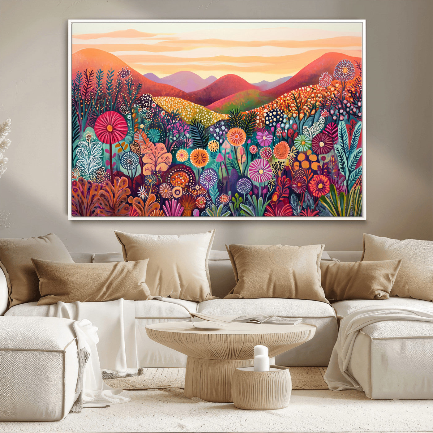 MGV-FC-36X24 - Yayoi Kusama 1986 Wall Art Print – Yayoi Kusama Wabi Sabi Japanese Wall Art Print - Vibrant Abstract