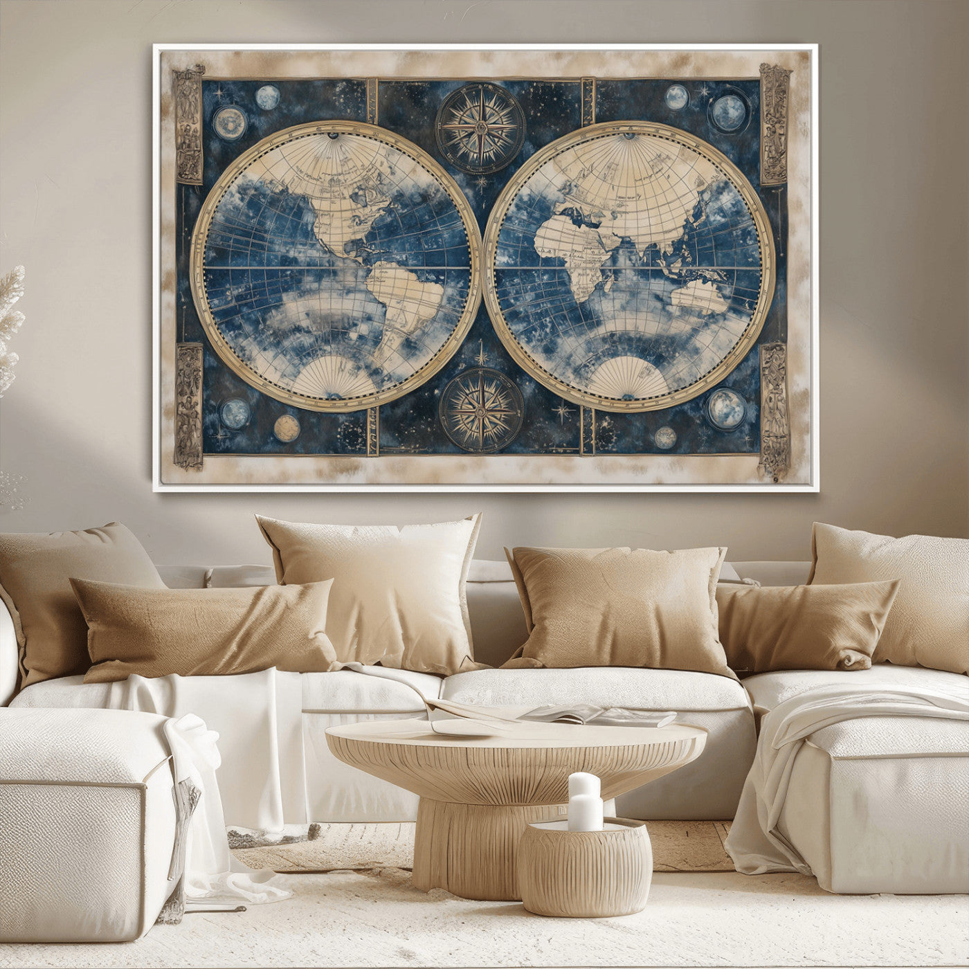 MGV-FC-36X24 - World Map Canvas Print