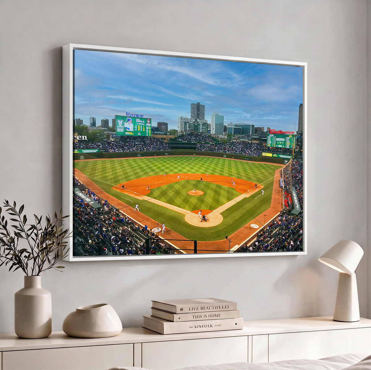 86839-MGV-CV-36X24 - Wrigley Field Chicago Cubs Panoramic Canvas Print