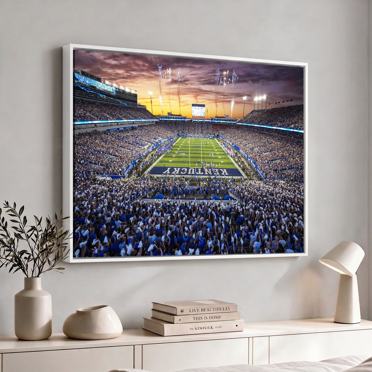 78524-MGV-CV-36X24 - Kroger Field Wall Art Print, Kentucky Stadium Wall Art