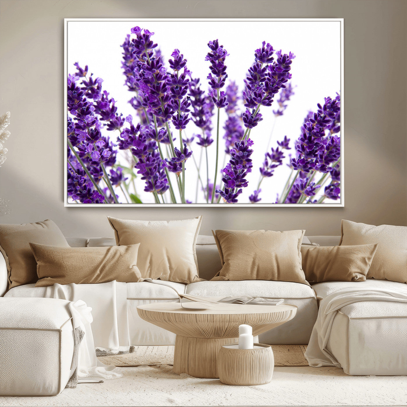 MGV-FC-36X24 - Lavender Flower Wall Art Canvas Print