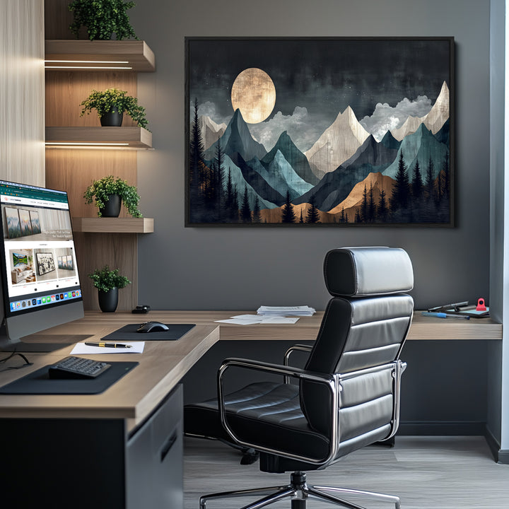 Framed Wall Art Canvas Print