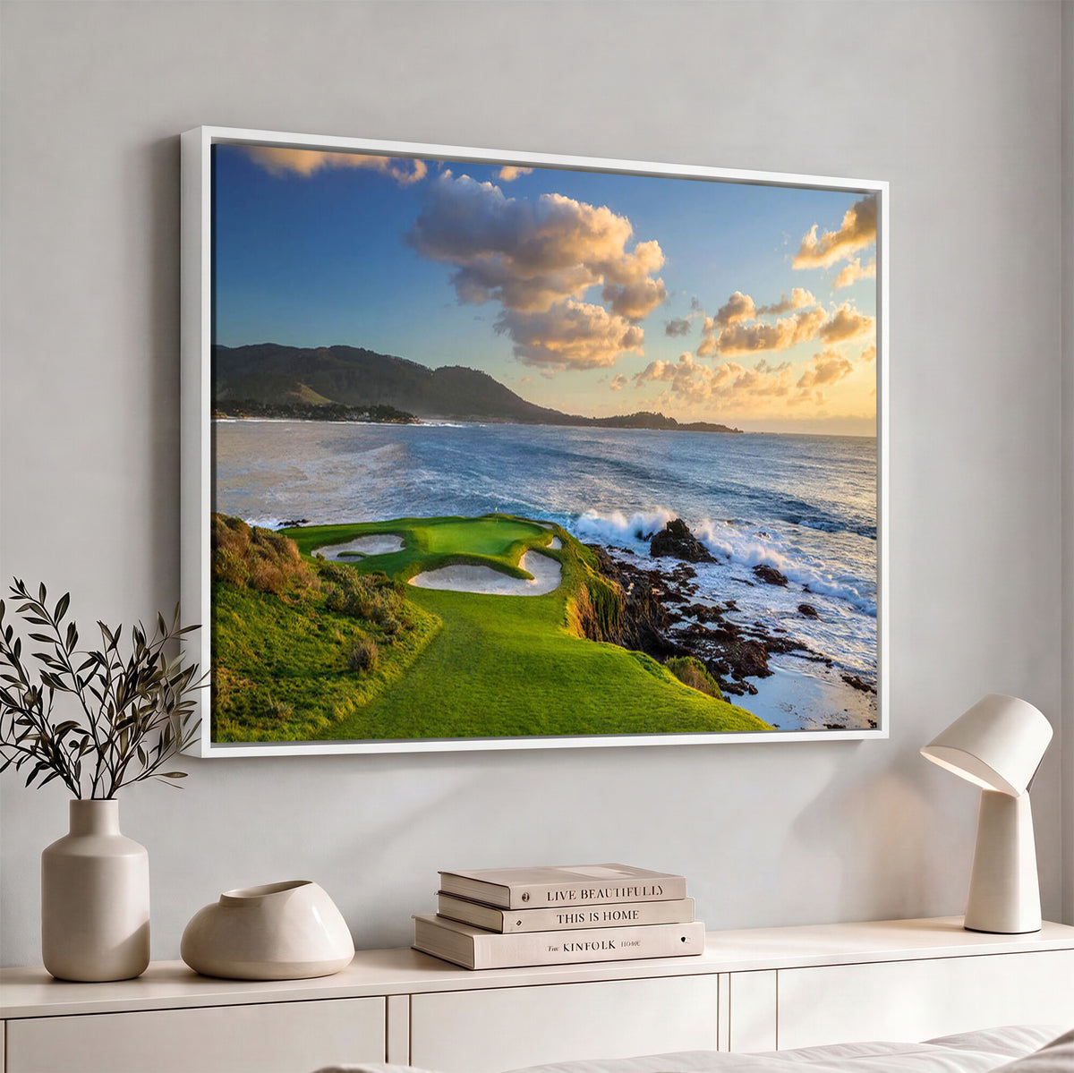 50107048-MGV-CV-36X24 - Pebble Beach Golf Links Wall Art Canvas Print