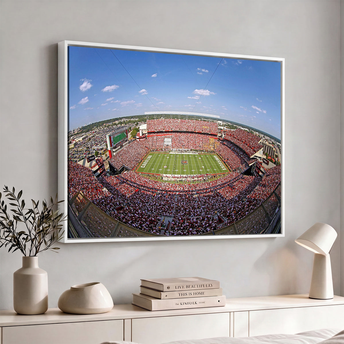 29492070-MGV-CV-36X24 - William Brice Stadium Wall Art Canvas Print, Stadium Crowd on Football Game Day