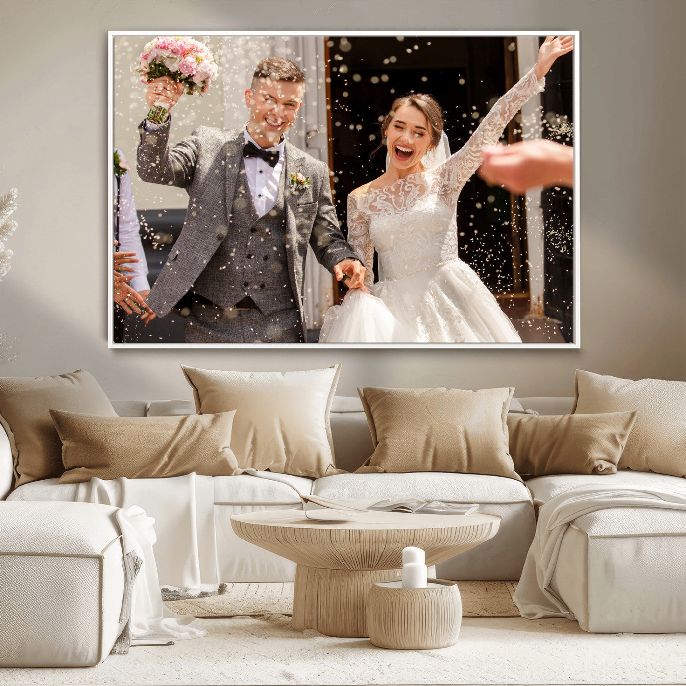 Framed Create Your Canvas Print - Personalized Wall Art for Home Decor Wall Art Print, Create Your Own Photo Canvas Print