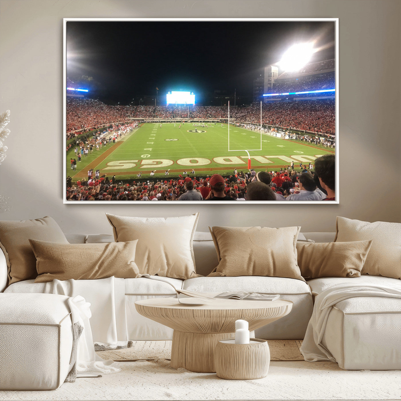 Dooley Stadium Wall Art Print, Sports Arena Canvas Wall Art, Panoramic Stadium Canvas Print, Modern Athletic Field Art Printing
