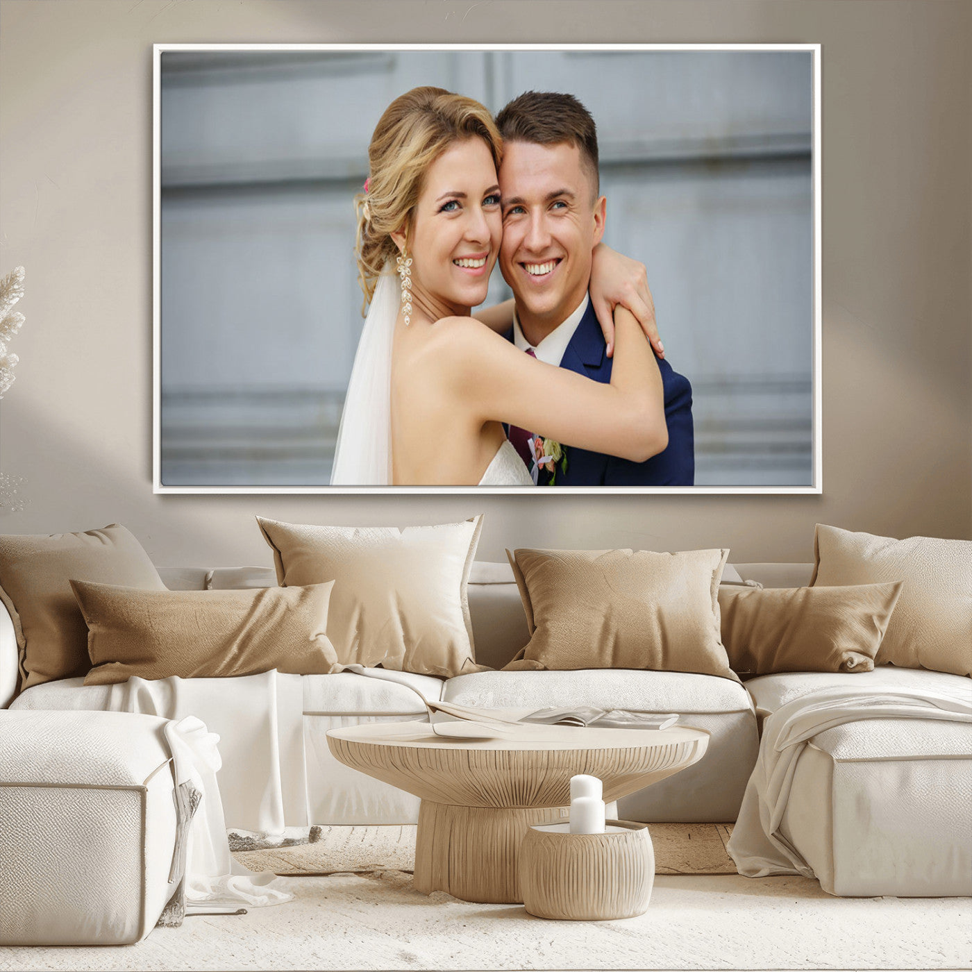 MGV-FC-36X24 - Create Your Own Photo Framed Canvas Print - Custom Personalized Wall Art Print for Gift