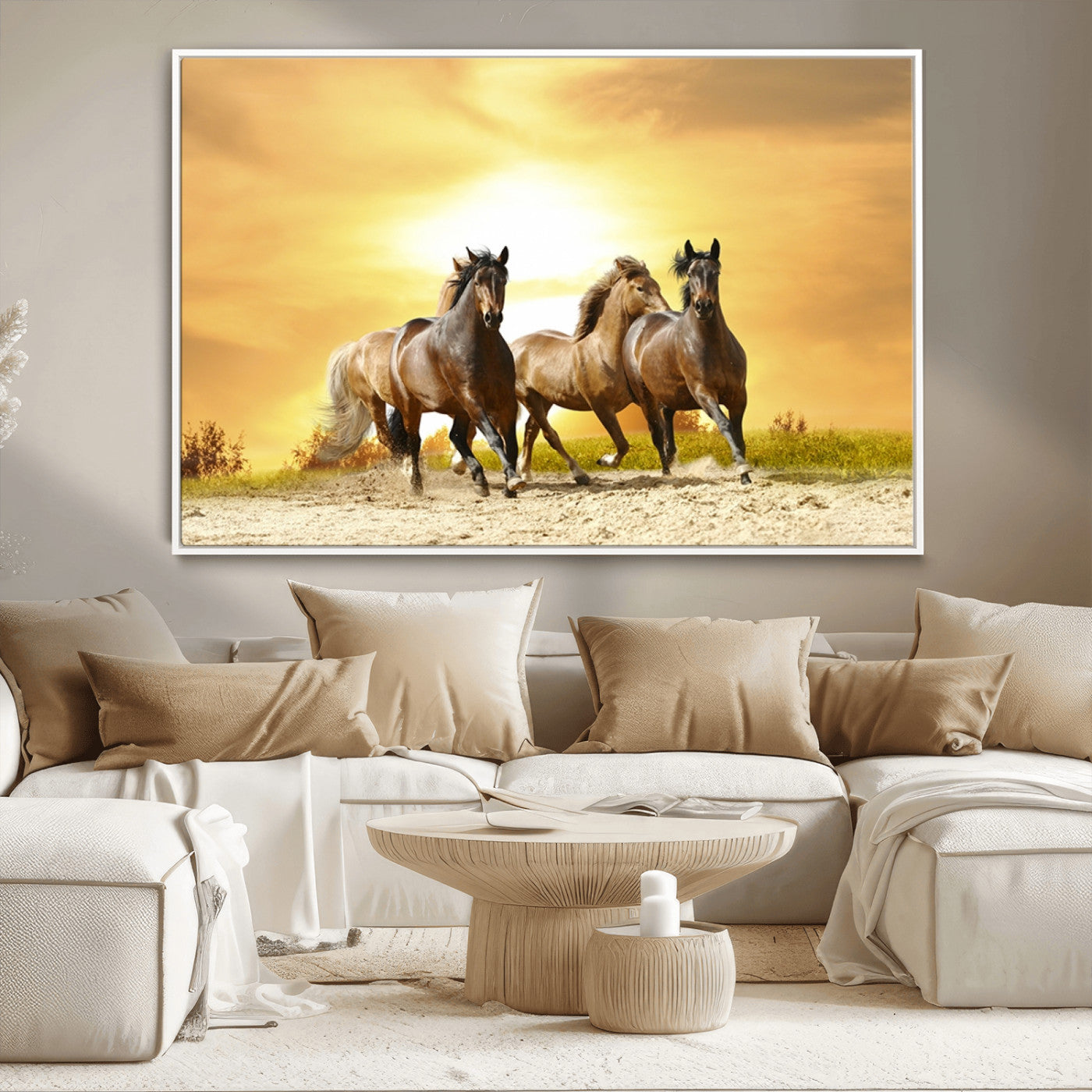 MGV-FC-36X24 - Wild Horses Wall Art Canvas Print