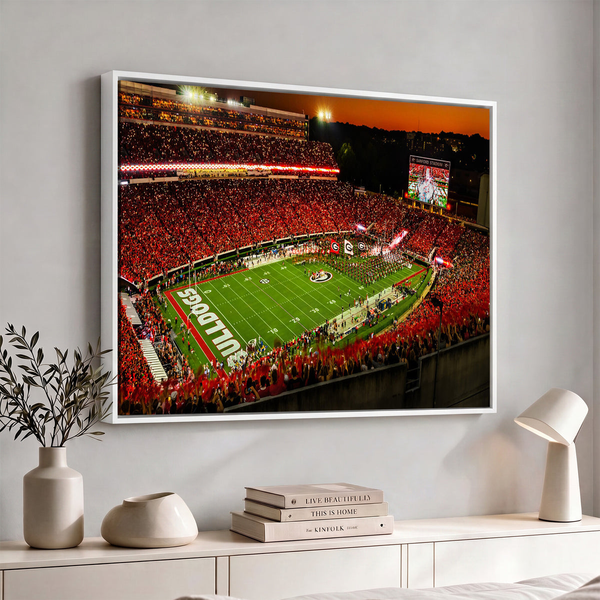 48894104-MGV-CV-36X24 - Georgia Bulldogs Stadium Wall Art Canvas Print, Sanford Stadium