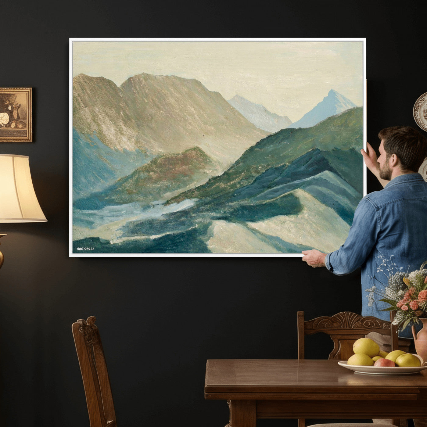 33629523-MGV-CV-36X24 - Shemelina Mountain Landscape, Mountains at Dawn Wall Art Canvas Print