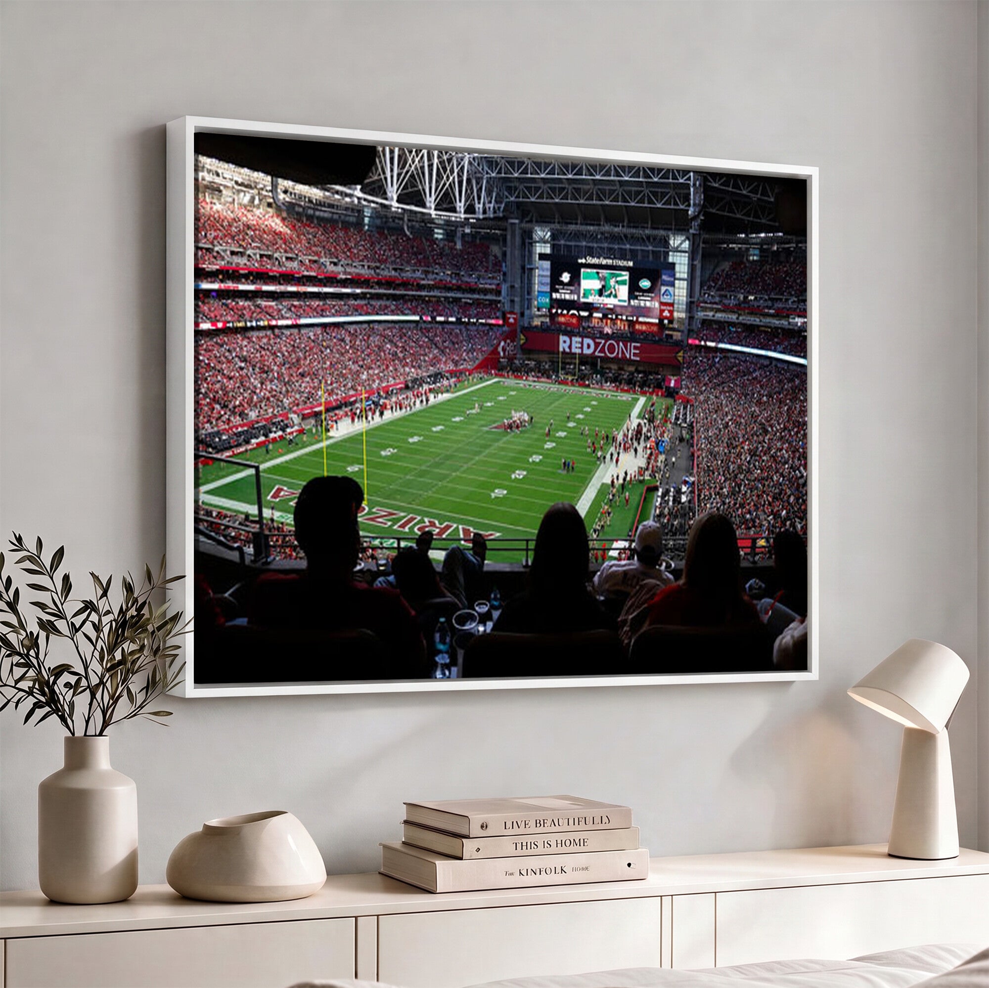 84196298-MGV-CV-36X24 - State Farm Stadium Canvas Wall Art, Arizona Cardinals Football Stadium Print, Glendale NFL Arena Photography Artwork