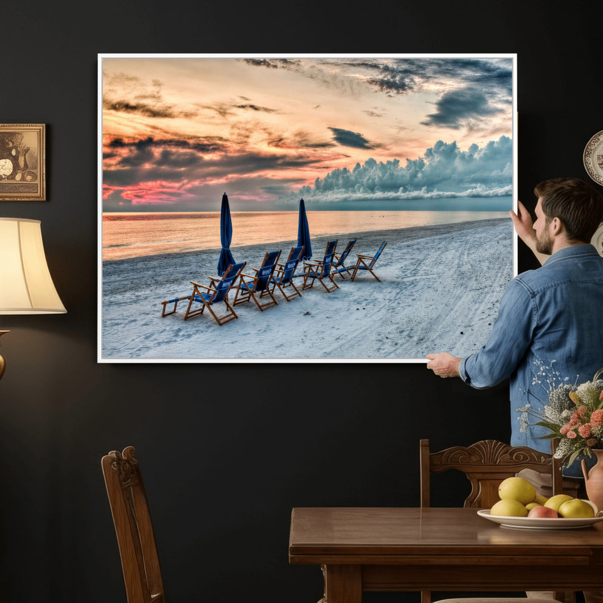 17237006-MGV-CV-36X24 - Serene Gulf Solitude Wall Art Canvas Print