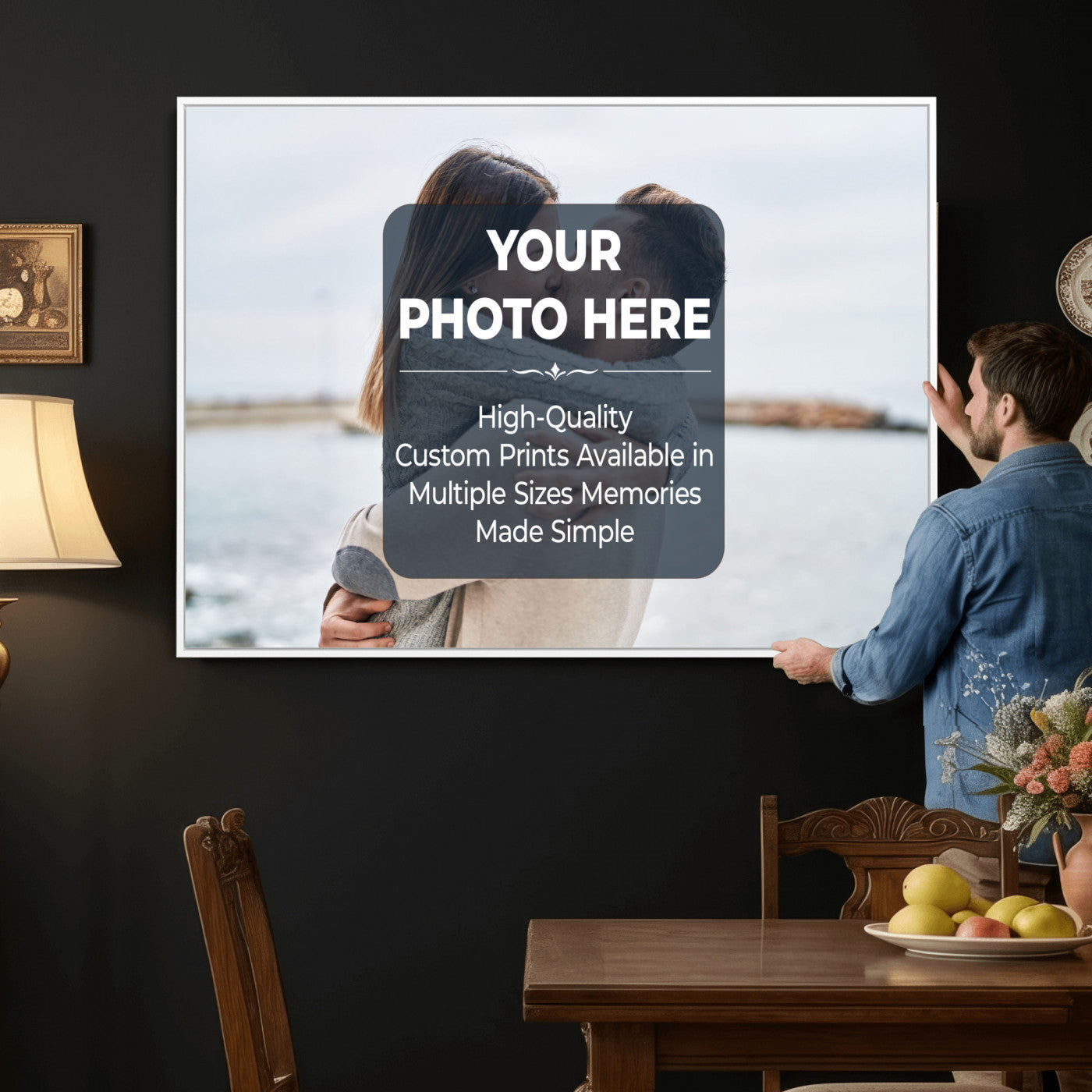 29940442-MGV-CV-36X24 - Custom Photo Canvas Print, Personalized Picture Wall Art, Your Image on Canvas, Family Portrait Gift