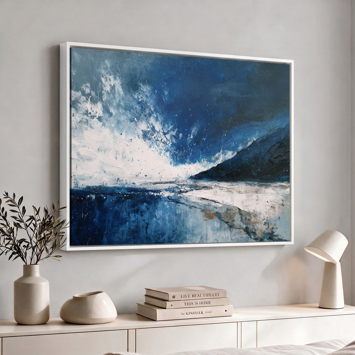 76136620-MGV-CV-36X24 - Extra Large Abstract Wall Art Canvas Print