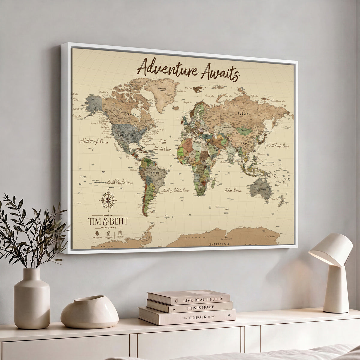 NEWMAP-22.jpgD-MGV-CV-36X24 - Personalize World Map Wall Art Canvas Print, Modern Decorative Framed Map Artwork Prints for Living Room, Office, Bedroom Wall Decor