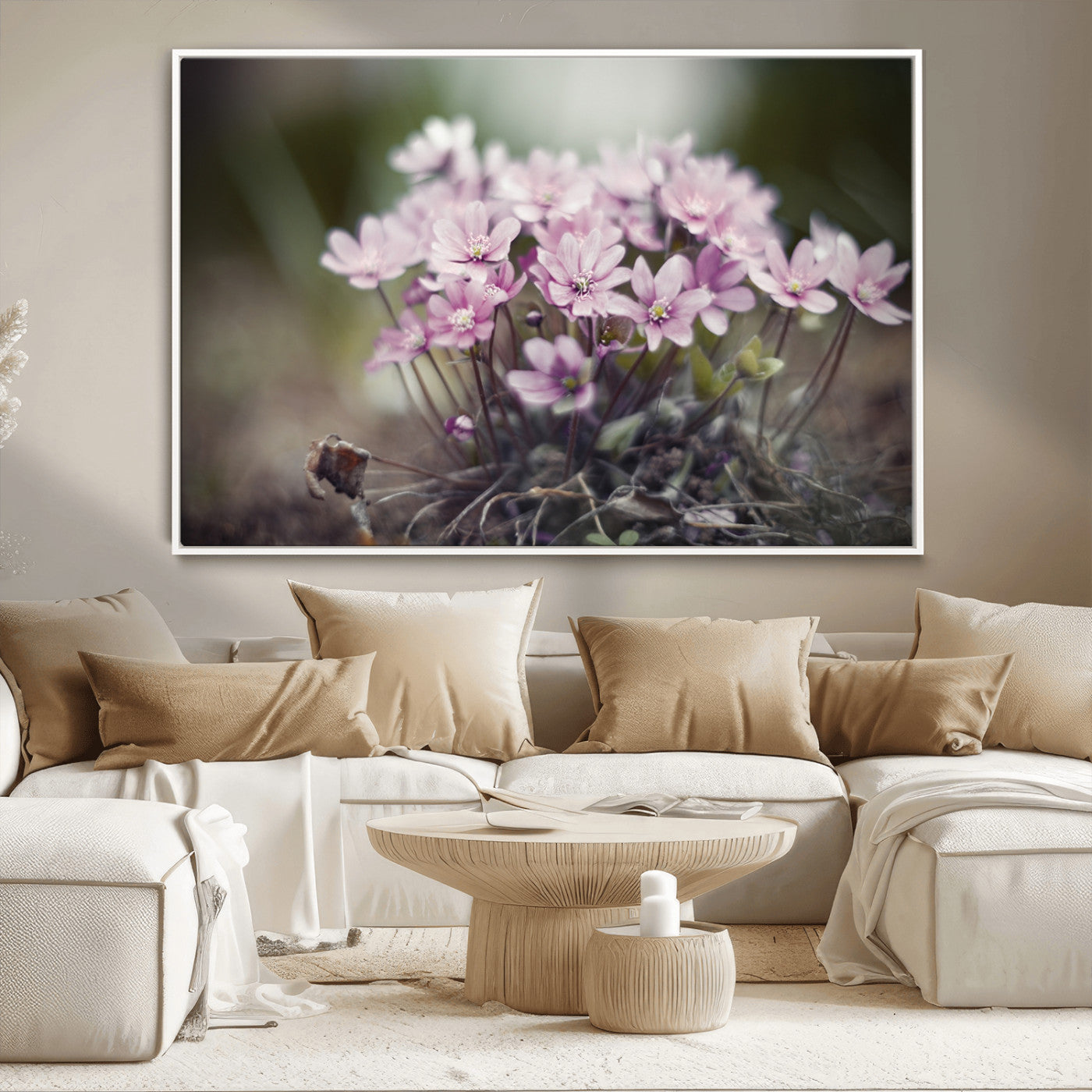 MGV-FC-36X24 - Pink Wild Flower Canvas Print