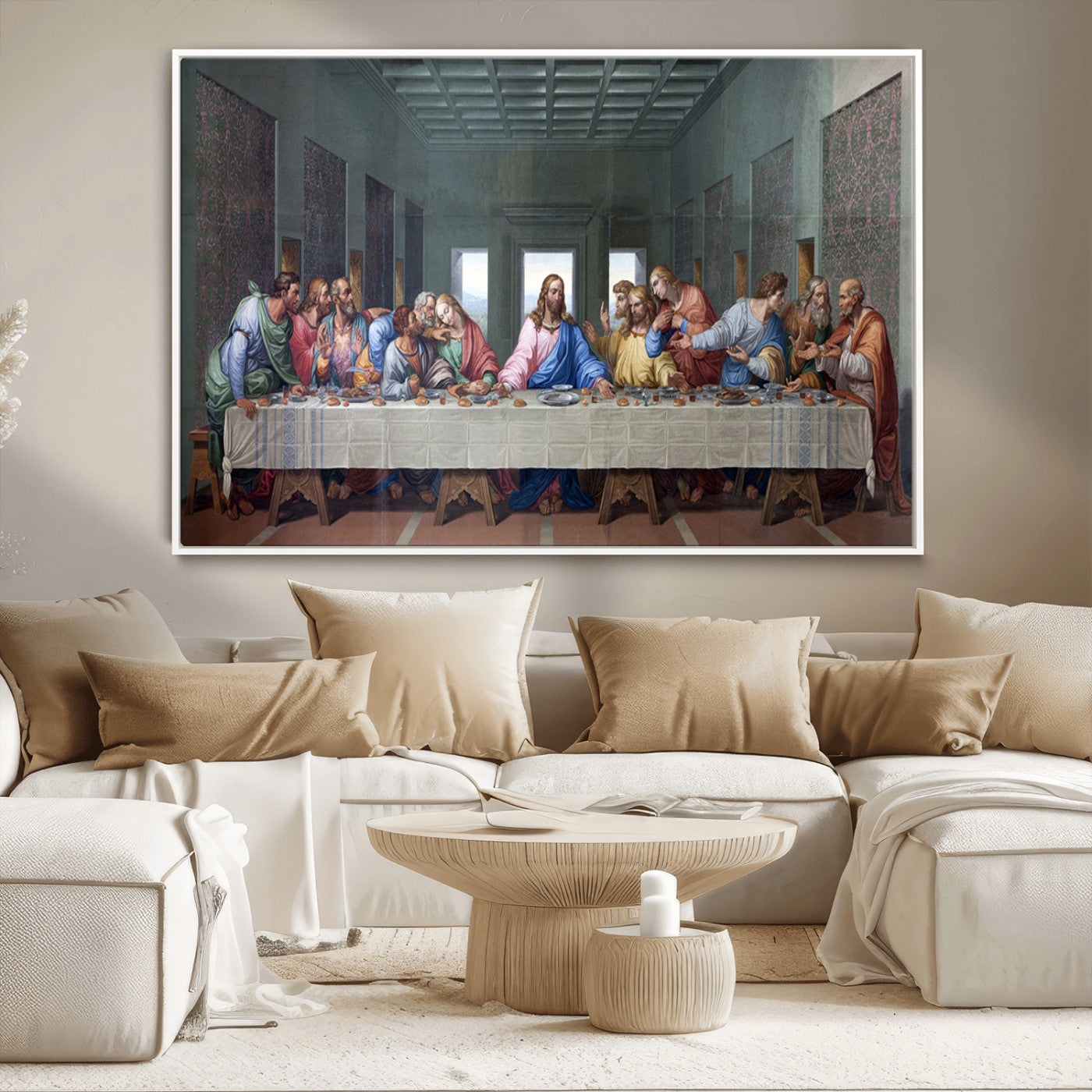 MGV-FC-36X24 - The Last Supper Multi Panel Canvas Wall Art