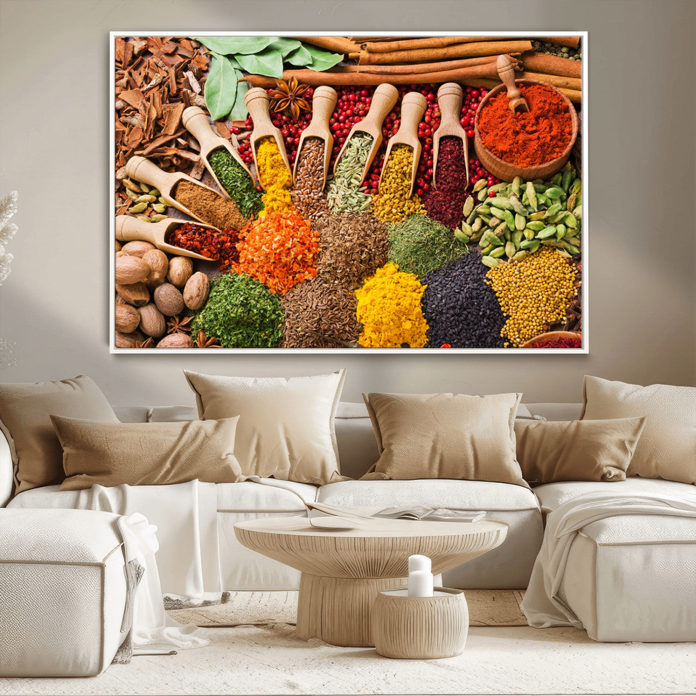 MGV-FC-36X24 - Spices Kitchen Wall Art Canvas Print