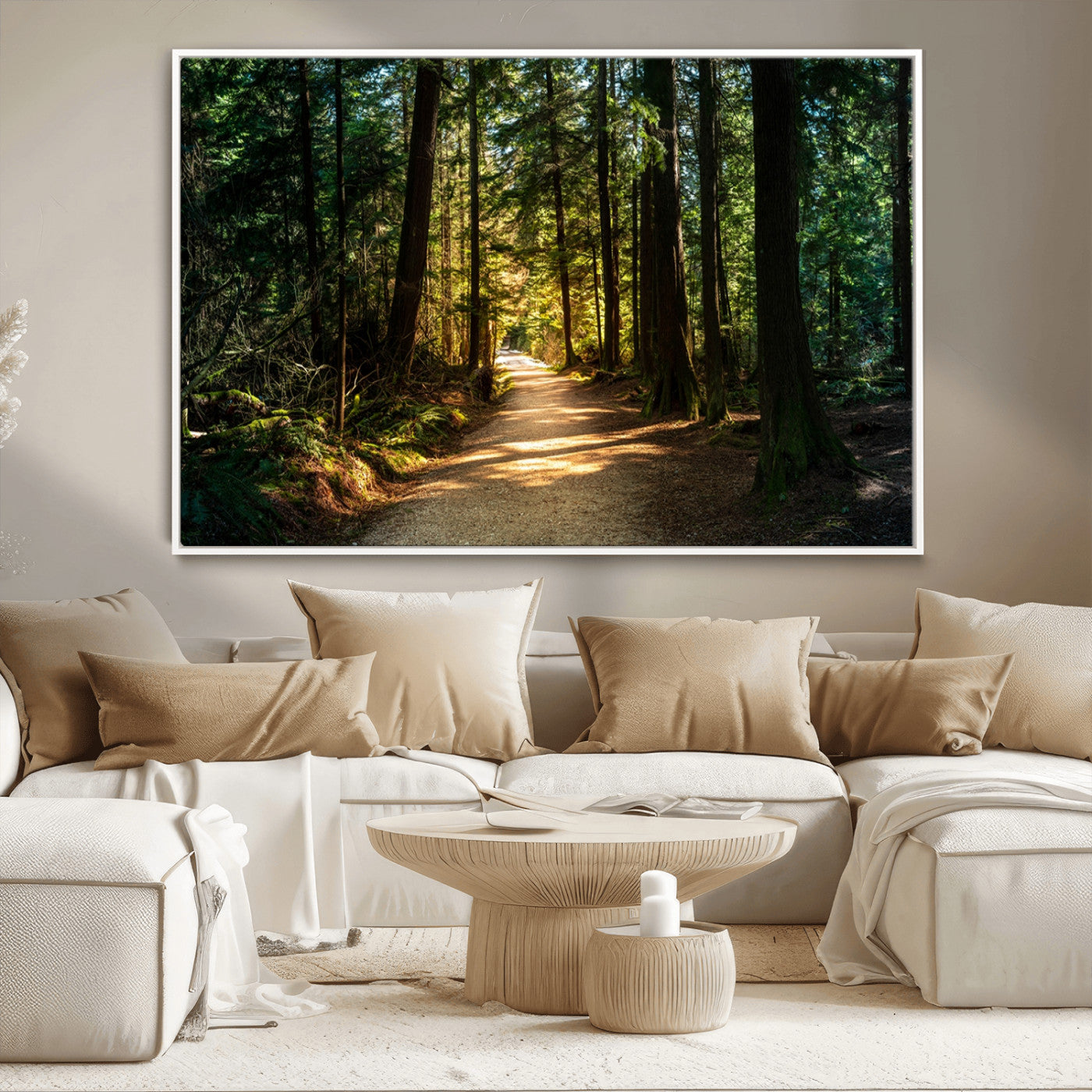 MGV-FC-36X24 - Natural Landscape Wall Art Relaxing Forest Canvas Print