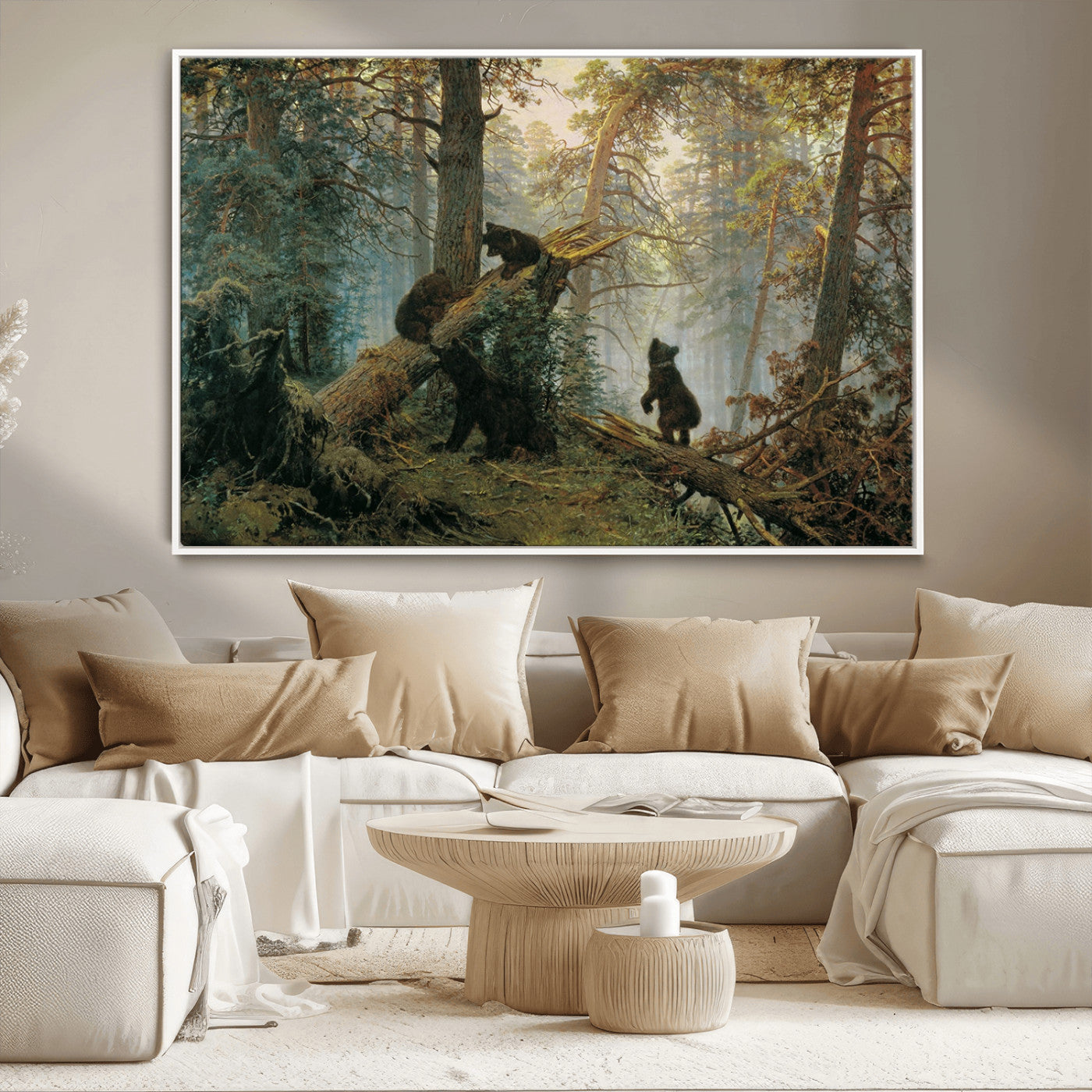 MGV-FC-36X24 - Grizzly Bear Cubs Wall Art Canvas Print