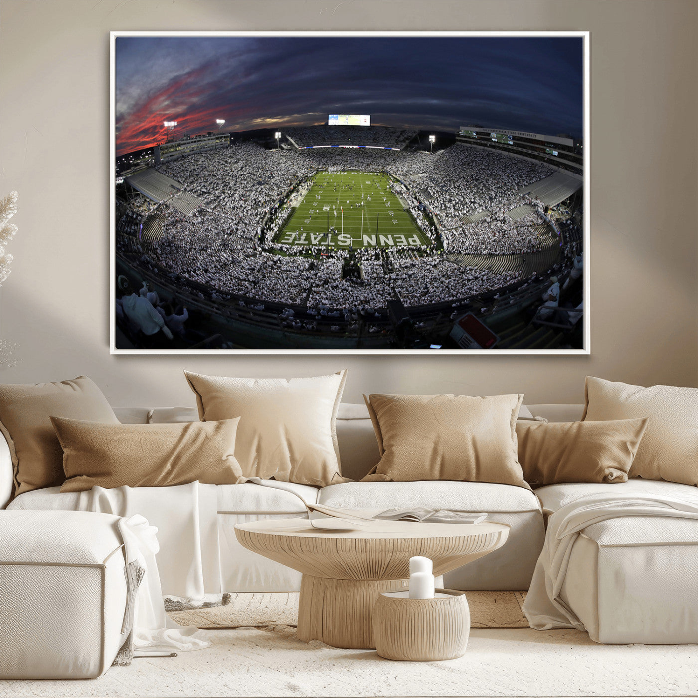 MGV-FC-36X24 - Penn State University Nittany Lions Football Team Print - University Park Beaver Stadium Wall Art
