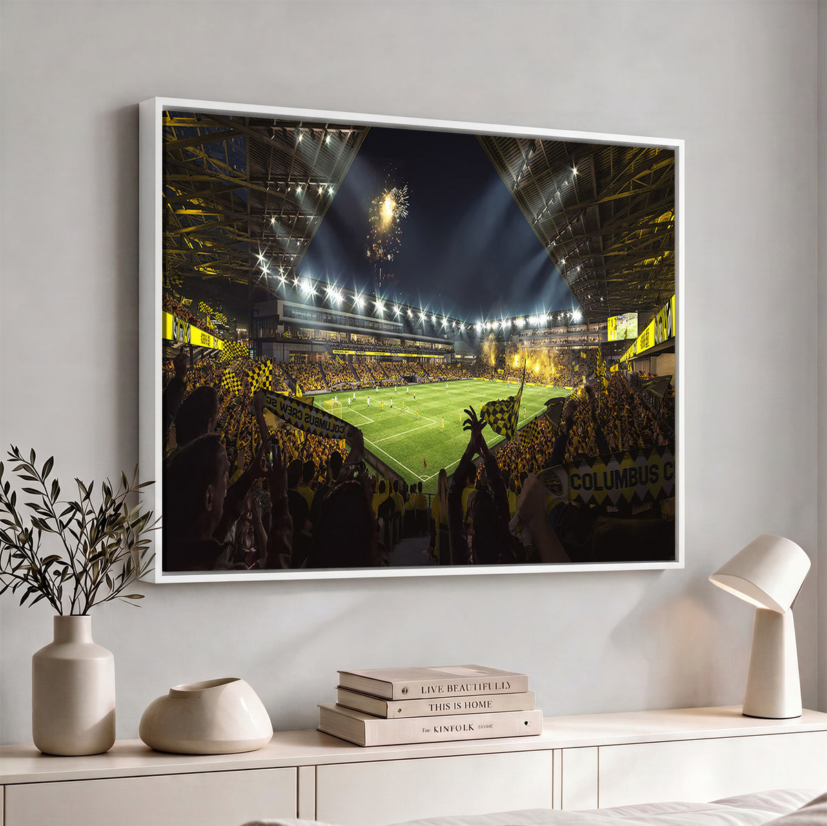 51122-MGV-CV-36X24 - Columbus Crew Soccer Team Print - Columbus Crew Stadium Wall Art Canvas Print
