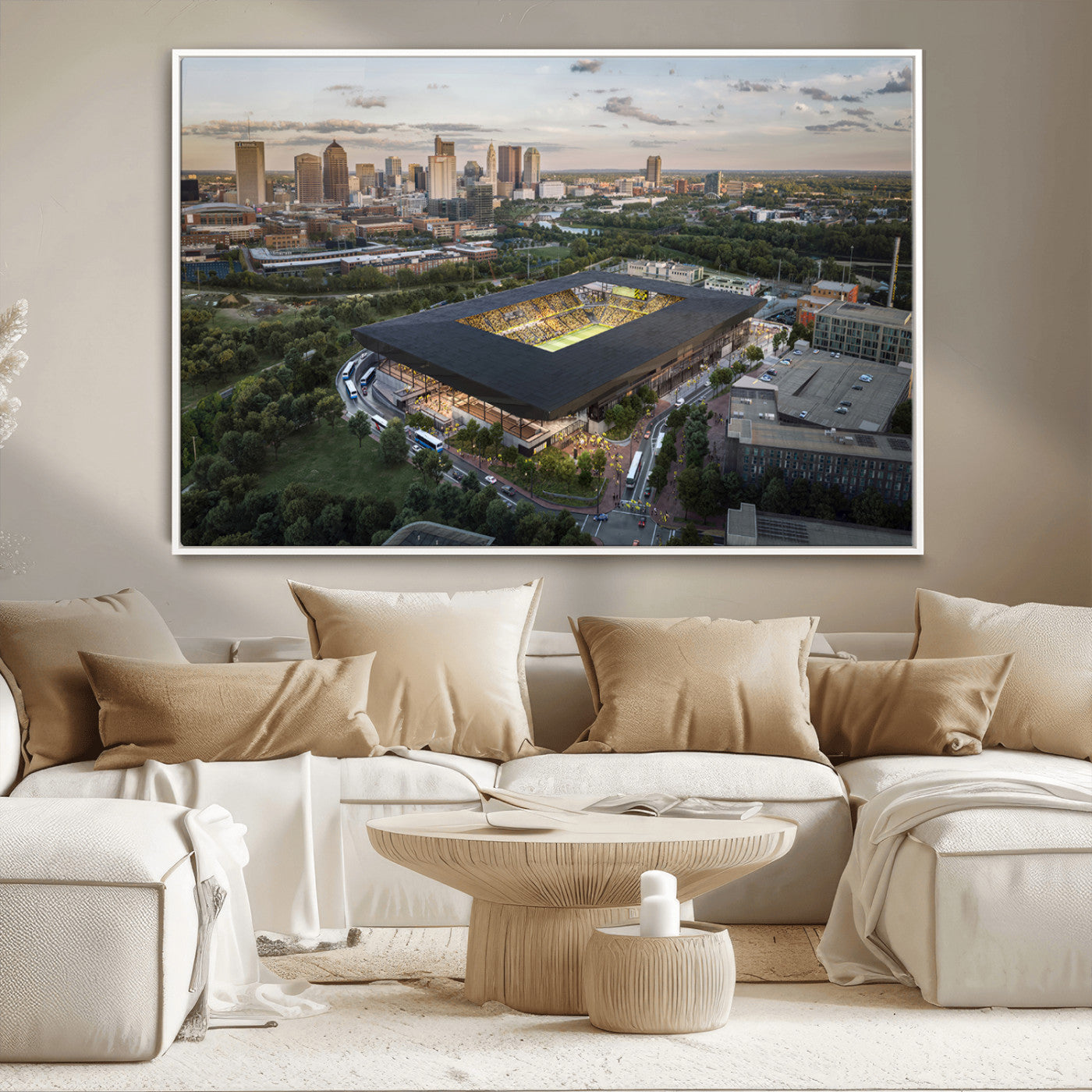 MGV-FC-36X24 - Columbus Crew Soccer Team Print - Columbus Crew Stadium Wall Art, Columbus Crew Soccer Wall Art