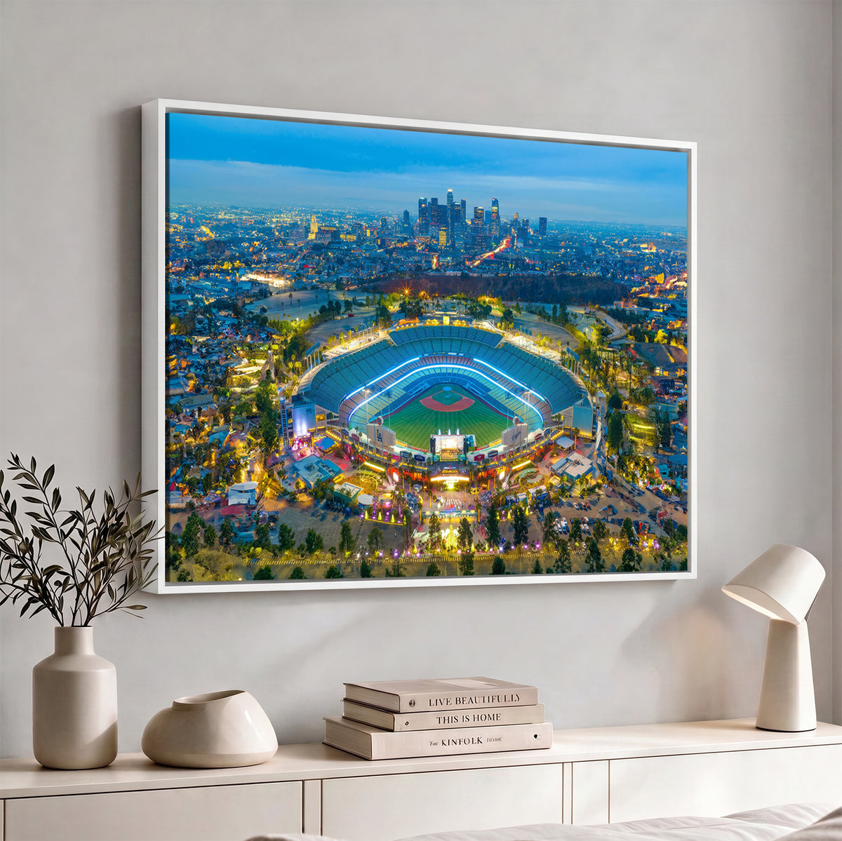 78144-MGV-CV-36X24 - Los Angeles Dodgers Wall Art Canvas, Dodger Stadium Wall Art