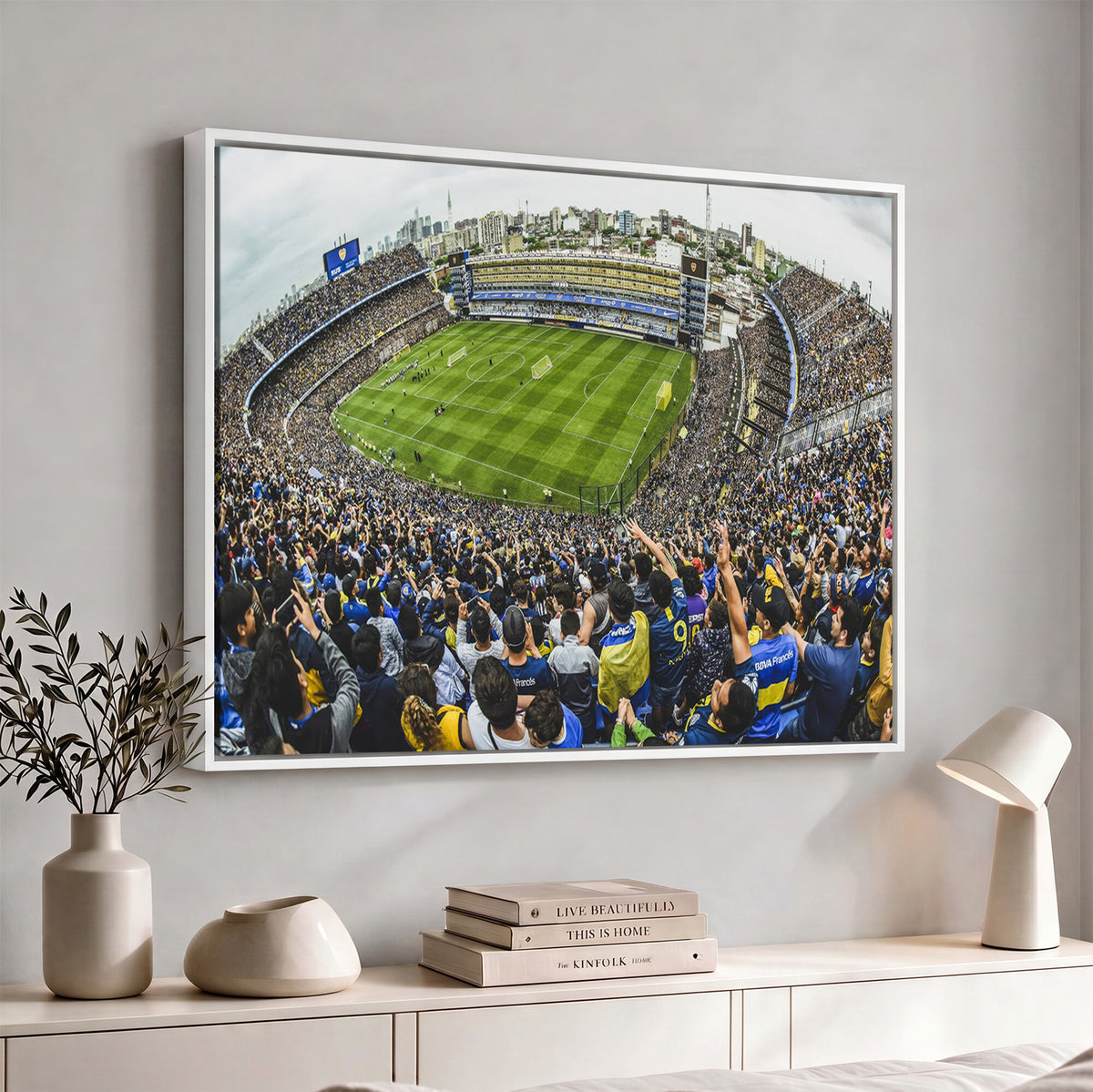 63839-MGV-CV-36X24 - Boca Juniors Soccer Team Print Wall Art, Buenos Aires Bombonera Stadium