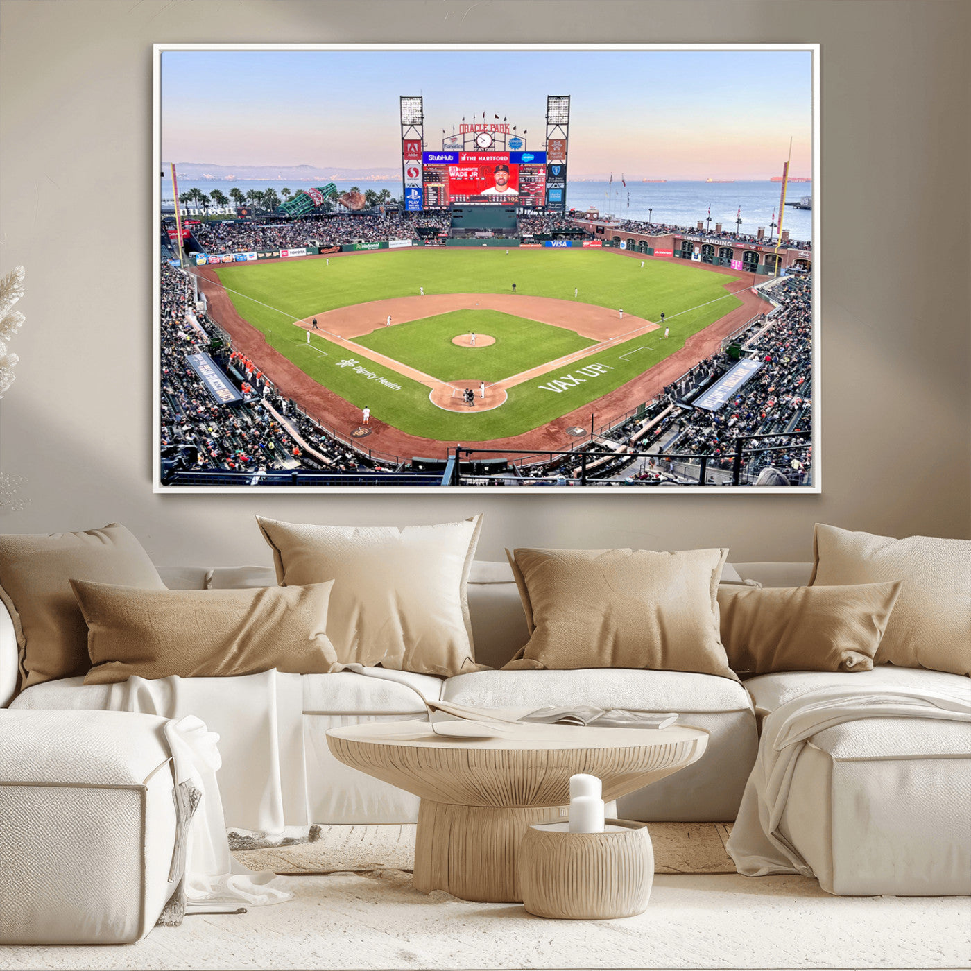 MGV-FC-36X24 - San Francisco Giants Baseball Team Print - Oracle Park Stadium Wall Art Canvas Print