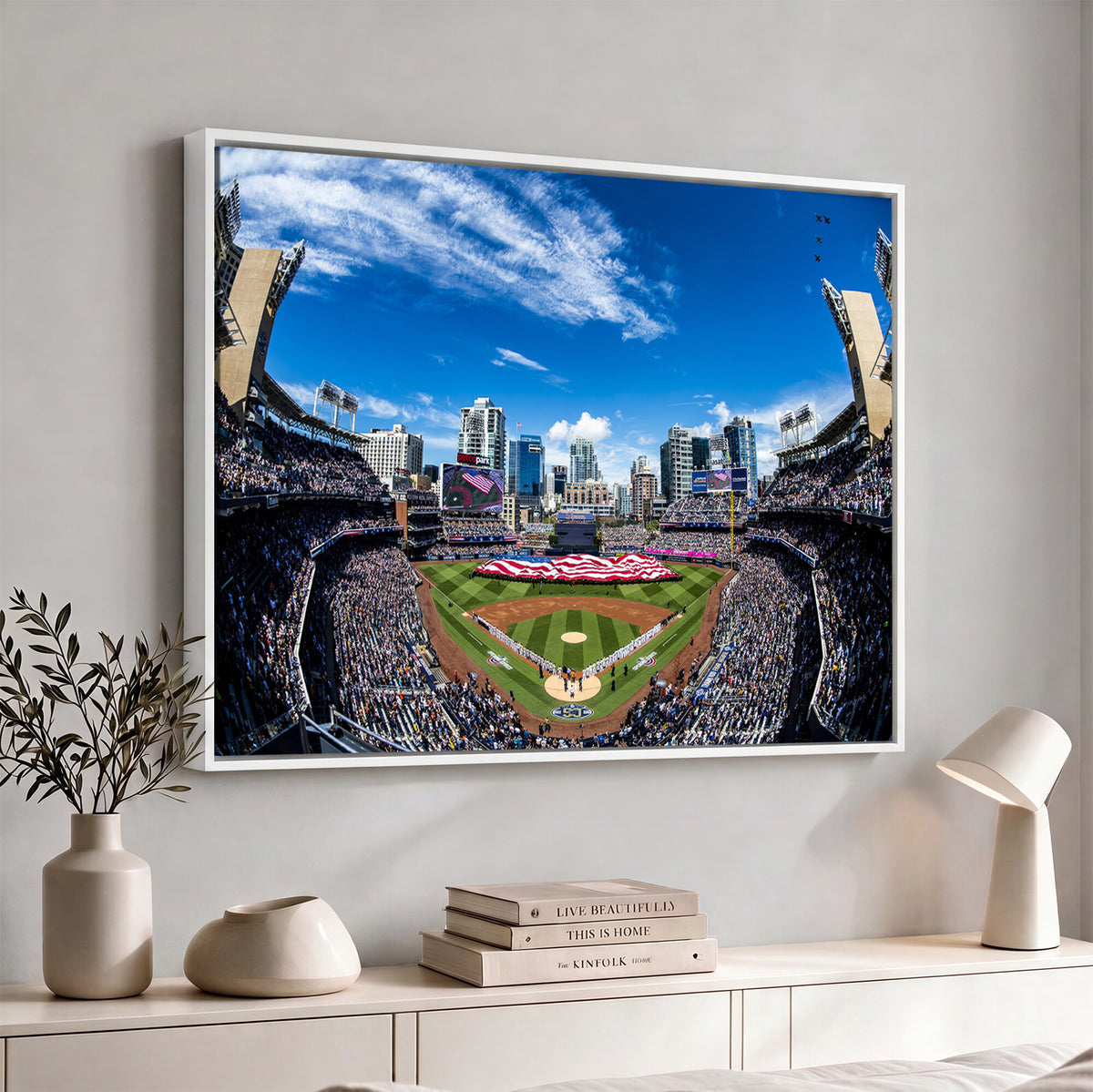 52297-MGV-CV-36X24 - San Diego Padres Baseball Team Print, Petco Park Stadium
