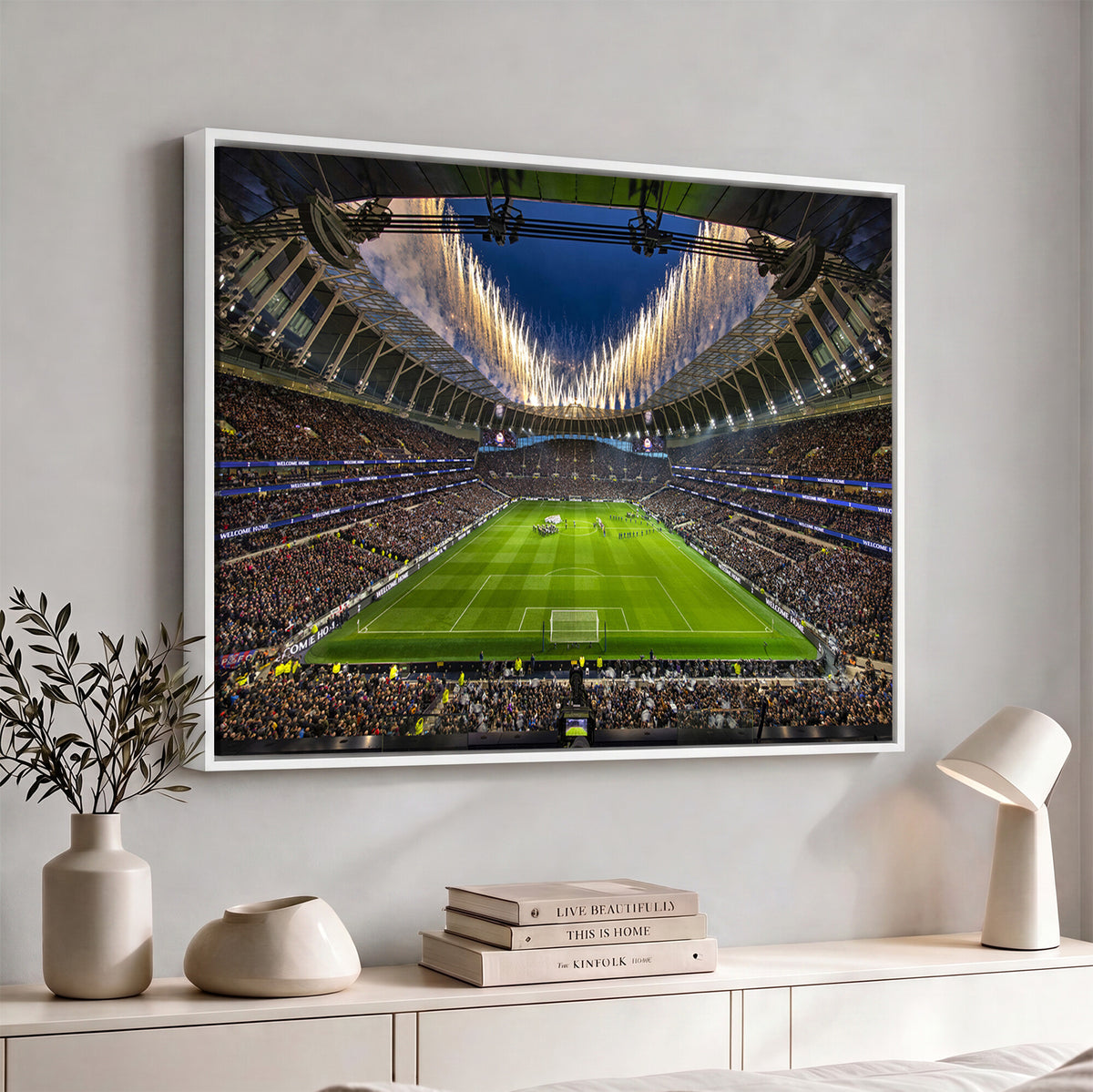 40157-MGV-CV-36X24 - Tottenham Hotspur Football Team Print, London Tottenham Hotspur Stadium Wall Art