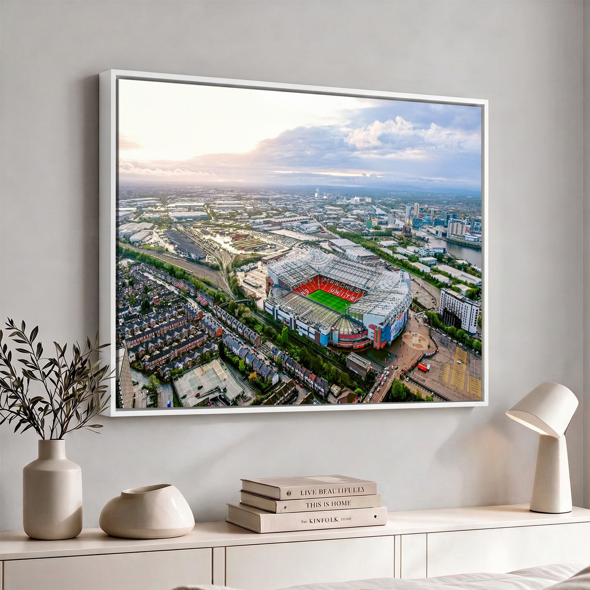 85657-MGV-CV-36X24 - Old Trafford Manchester United Stadium Wall Art Canvas Print