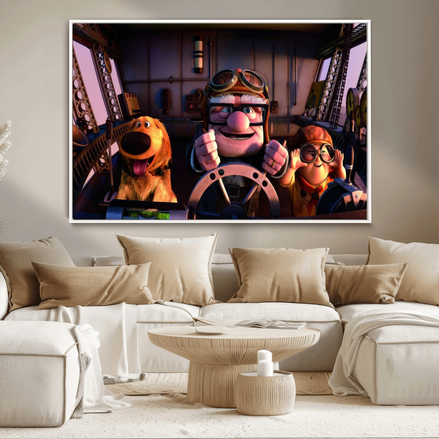 MGV-FC-36X24 - Carl Russel And Dog, Movie Up Poster, Movie Up Wall Art, Movie Up Poster Print, Carl