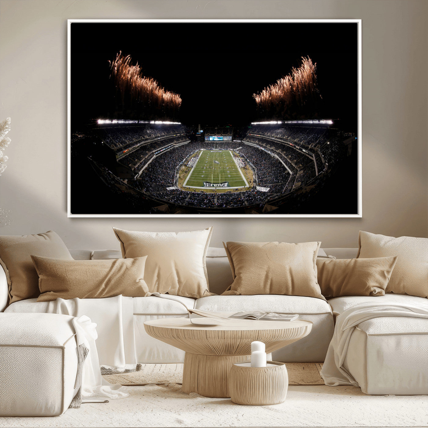 MGV-FC-36X24 - Eagles Field Stadium Wall Art | Philadelphia Eagles Football Team Print - Philadelphia Lincoln