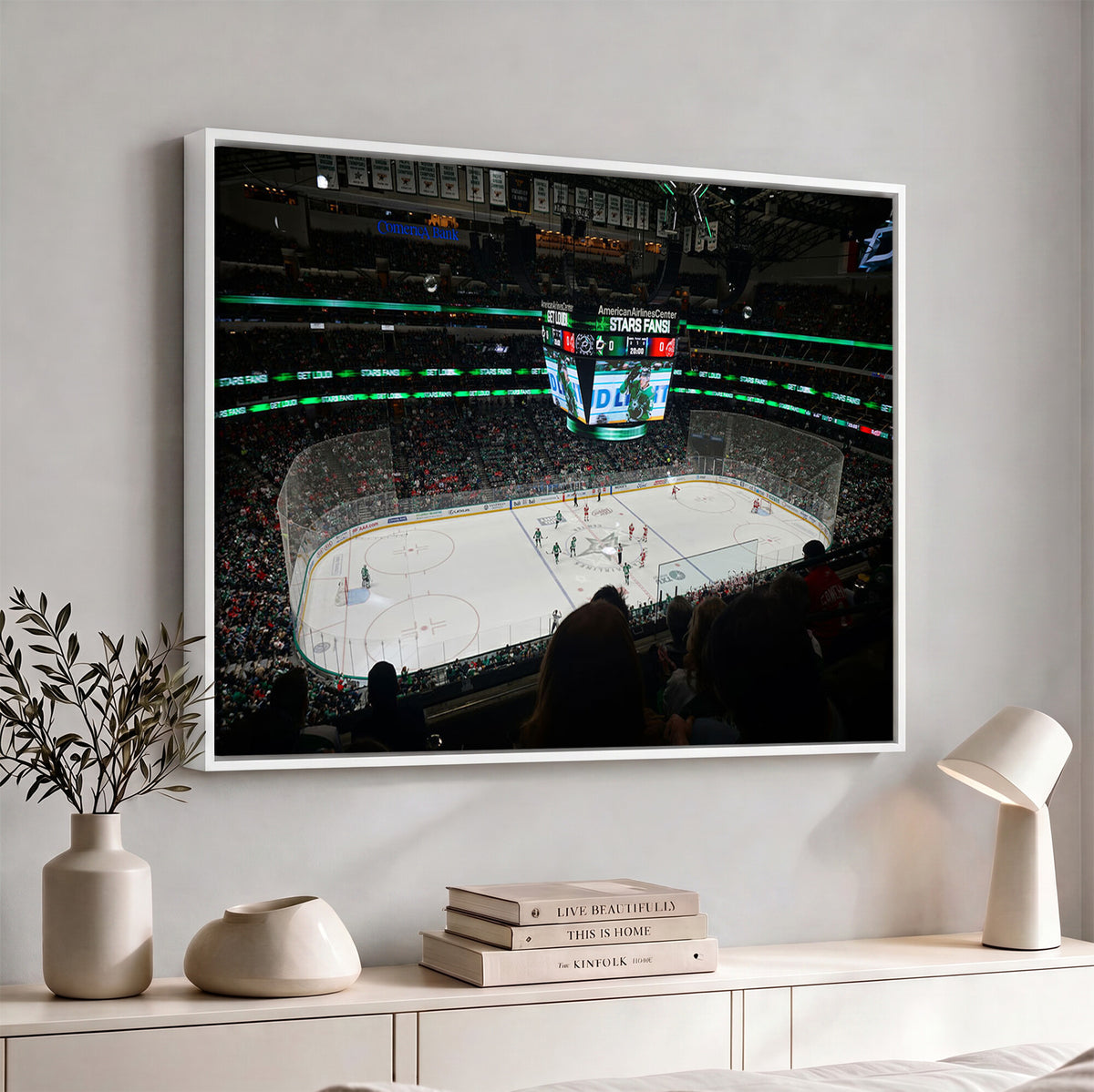 13876-MGV-CV-36X24 - American Airlines Center Dallas Stars Wall Art Canvas Print