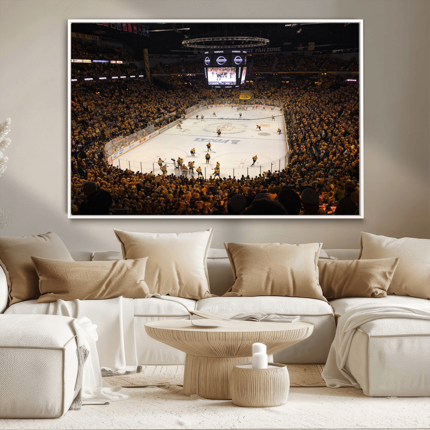 MGV-FC-36X24 - Bridgestone Arena - Nashville Predators Hockey Team Print - Nashville Wall Art Canvas Print