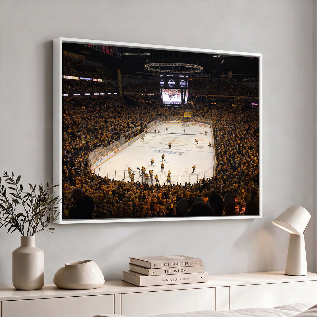 99407-MGV-CV-36X24 - Bridgestone Arena - Nashville Predators Hockey Team Print - Nashville Wall Art Canvas Print