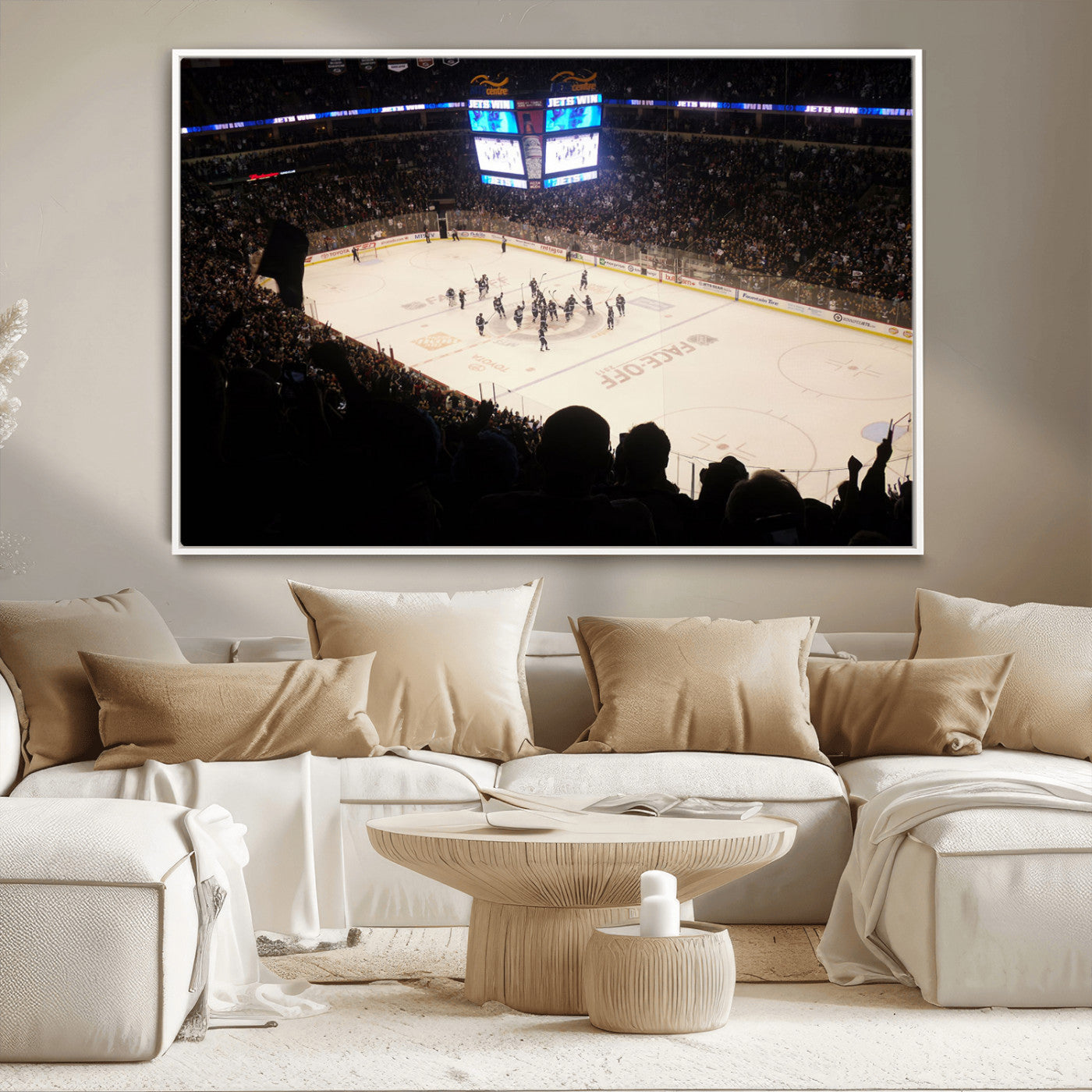 MGV-FC-36X24 - Canada Life Centre Wall Art | Winnipeg Jets Hockey Team Print Canvas | Ready to Hang | Winnipeg Wall