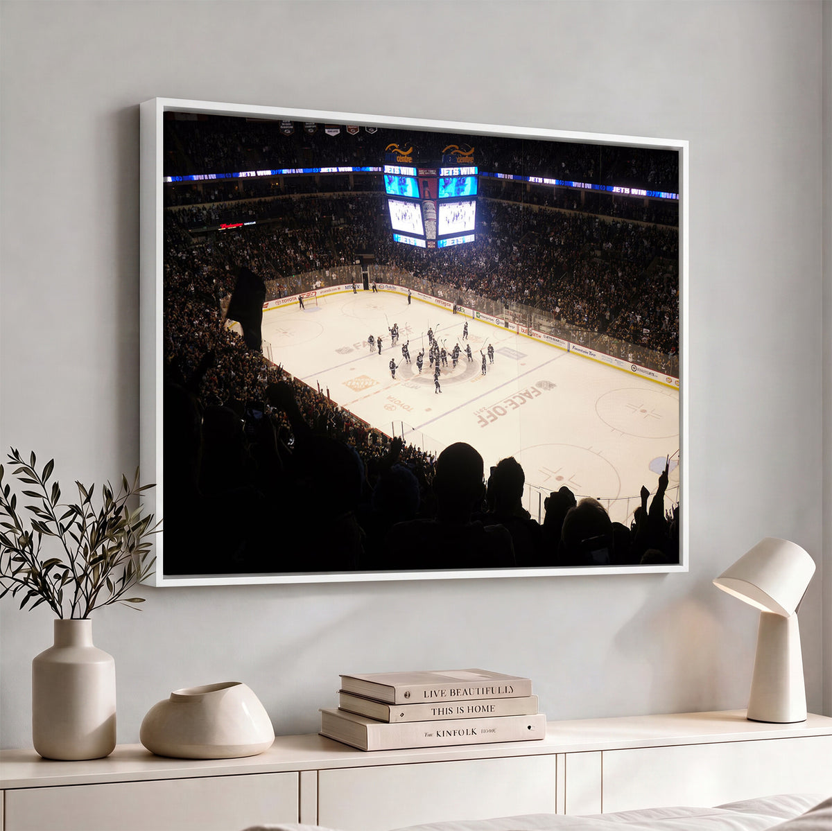 22497-MGV-CV-36X24 - Canada Life Centre Wall Art | Winnipeg Jets Hockey Team Print Canvas | Ready to Hang | Winnipeg Wall