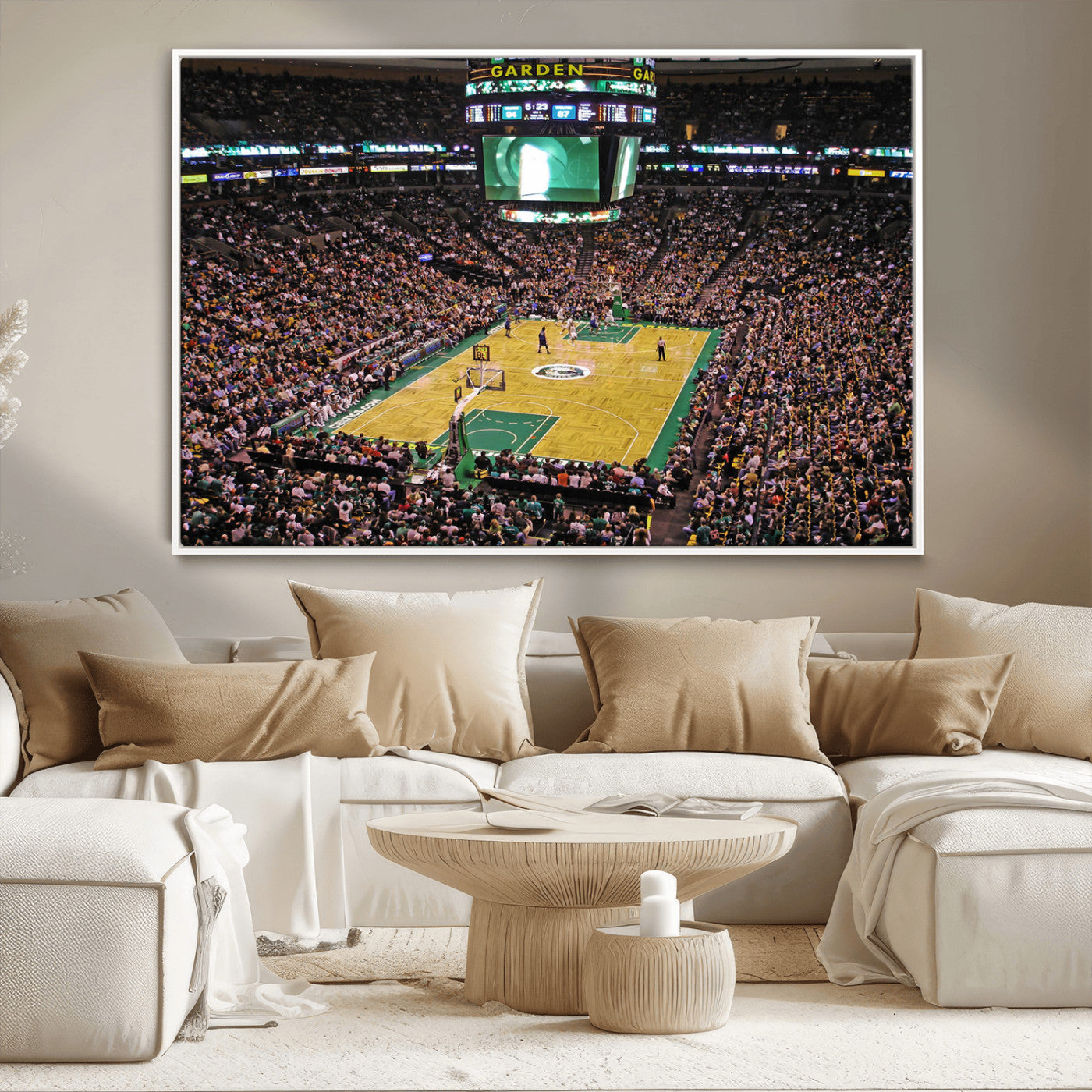 MGV-FC-36X24 - Celtics Game Versus The Timberwolves | Baseball Stadium Wall Art | Canvas Print | Ready to Hang