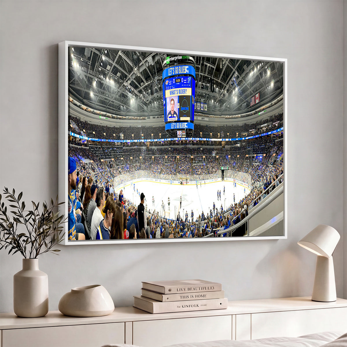 55708-MGV-CV-36X24 - Enterprise Center, Missouri St. Louis Blues Ice Hockey