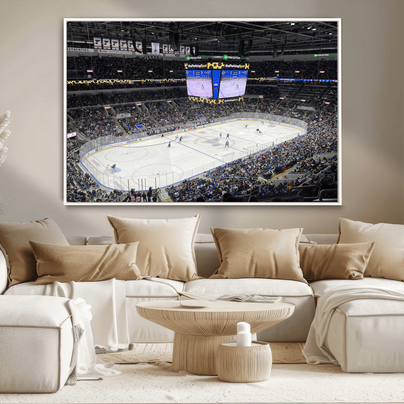 MGV-FC-36X24 - Enterprise Center Missouri St. Louis Blues Hockey Stadium Wall Art Canvas Print