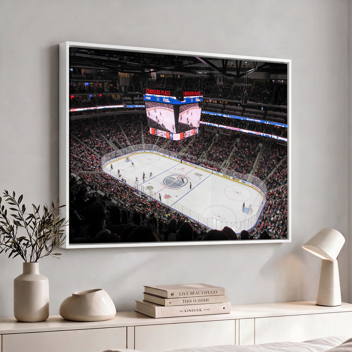 71180-MGV-CV-36X24 - Rogers Place Edmonton Oilers Ice Hockey Stadium Wall Art